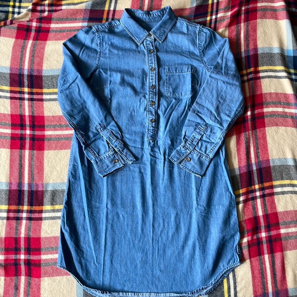 J.Crew Factory Denim Shirt Dress